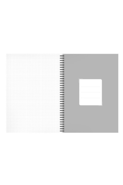 SHOPIENS Mathematics Notebook, Marble Pattern, A4, Spiral, 128 Sheets, Multicolor