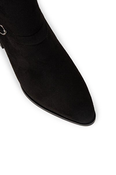 Deery Γυναικείες μαύρες μπότες με φερμουάρ