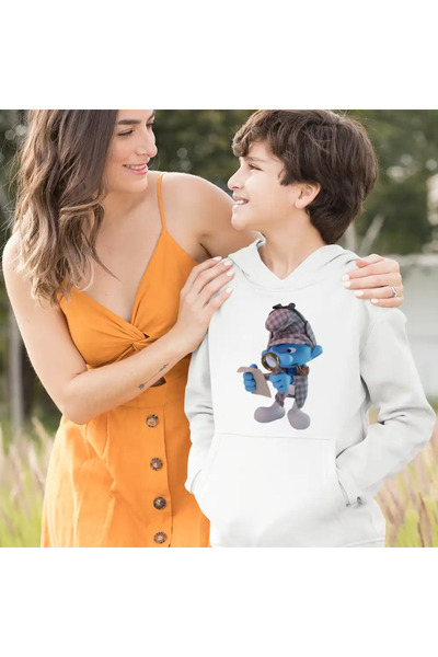 OEM Hanorac Copii Baieti Strumfii Detectiv Sherlock