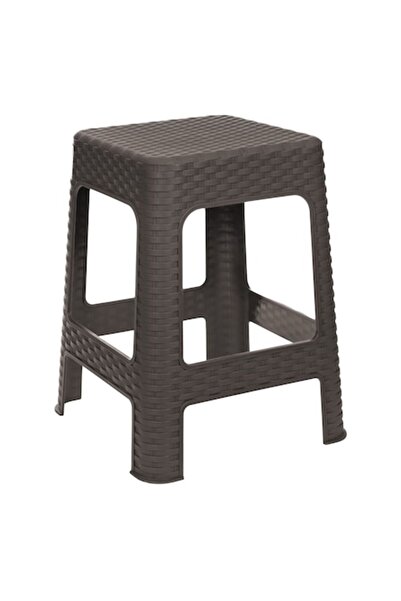 SHOPIENS Taburet Plastic Model Ratan Maro 36.5x36.5x46cm Greutate Maxima 100kg