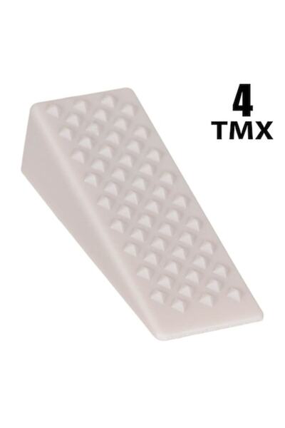 SHOPIENS Door and Furniture Stopper, ABS, Off-White, Set of 4