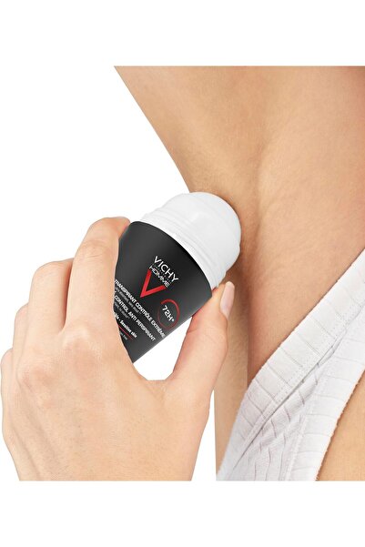 Vichy Homme Anti-Perspirant Roll-On Deodorant - Soothing Effect, 50ml, Refreshing, For Men