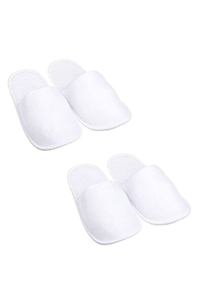 OEM Home slippers, 2 pairs, White, Universal size