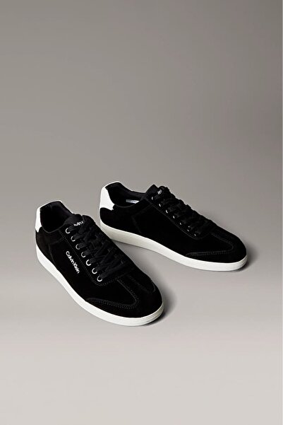 Calvin Klein Férfi Cupsole talpú velúr tornacipő - fekete