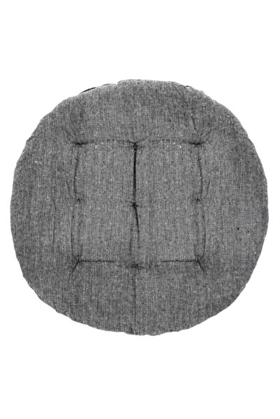 MYONNA IT & E- COMMERCE Round Chair Cushion, Grey, 38x5 cm, Cotton