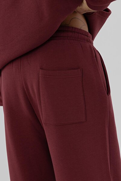 VAMOSCLO Basic φαρδιά αθλητική φόρμα κάτω μέρος μπορντό