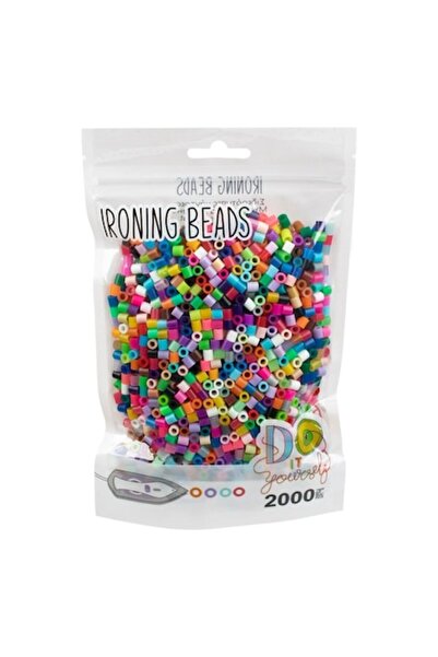 SHOPIENS Χάντρες σιδερώματος, πολύχρωμες, σετ 2000 τεμαχίων, MYONNA IT & E-CO...