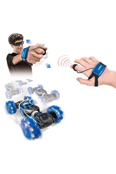 Acrobat Remote Control Car, 2.4 GHz, 1:16, Blue/Black