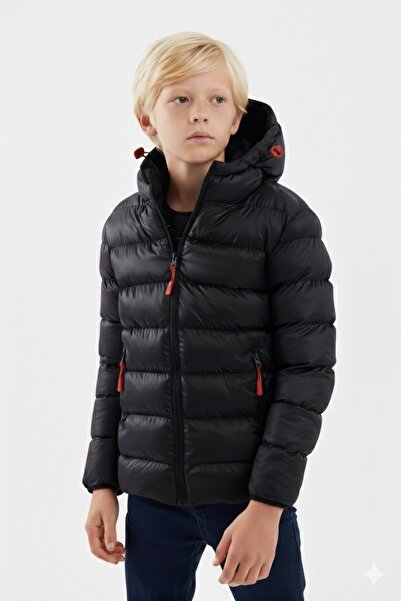 Senini Çocuk Mont & Şişme Kışlık Mont & Su İtici Rüzgar Geçirmez & İçi Astarlı Mikro Jel Dolumlu