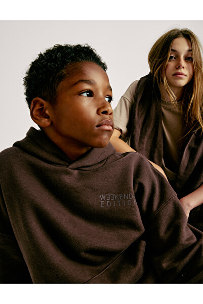 Marks & Spencer Pamuk Karışımlı Kapüşonlu Sweatshirt (6-16 Yaş)