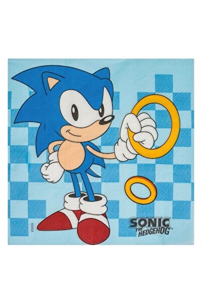 MYONNA IT & E- COMMERCE Party Napkins, Sonic, 33x33 cm, 12 pcs, Blue, 2-Ply