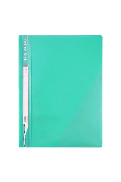 SHOPIENS Office Style A4 Plastic Folder with Clamp and Label, Navy Green - MYONNA