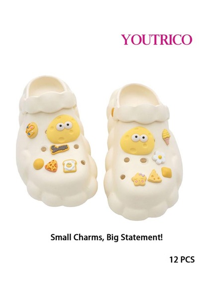 Youtrico Colorful Cartoon Jibbitz Charms - PVC Slipper Ornament Set