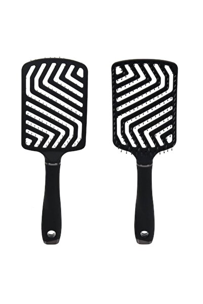 MYONNA IT & E- COMMERCE Επίπεδη τετράγωνη βούρτσα μαλλιών ζιγκ-ζαγκ, πλαστική...