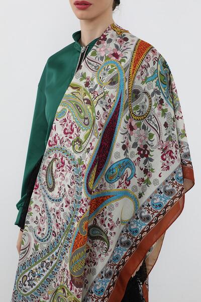 Aisha's Design Patterned Voile Shawl, Sal-106