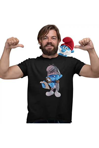 OEM Tricou Barbati Strumfii Detectiv Sherlock