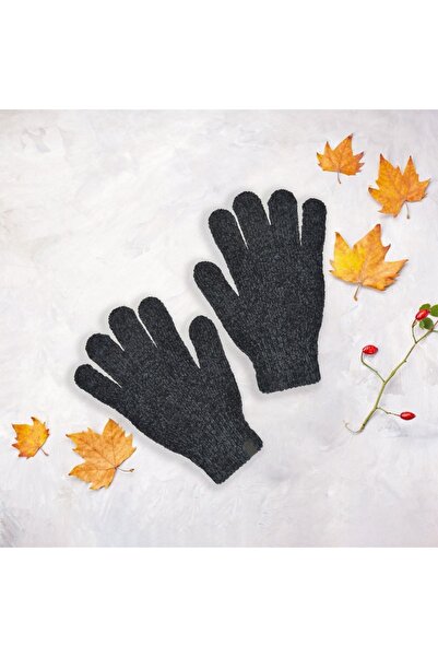 ANTBRO Black Chenille Gloves for Women, 1 Pair