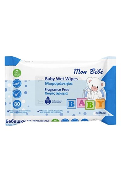 SHOPIENS Servetele Umede Bebelusi, Mon Bębę, Fragrance Free, 80 Bucati, Extra...