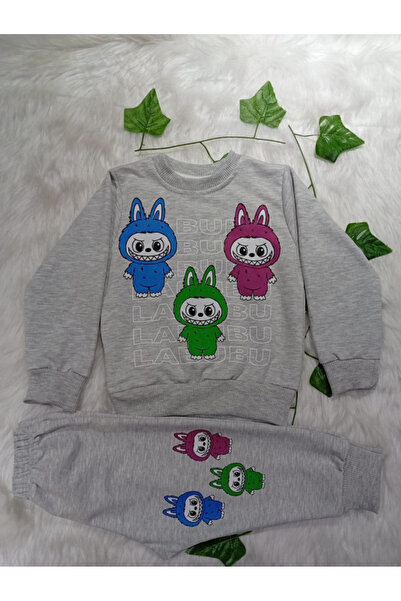 Burç 2-Thread Compact Combed Cotton Seasonal Printed Girls' Set