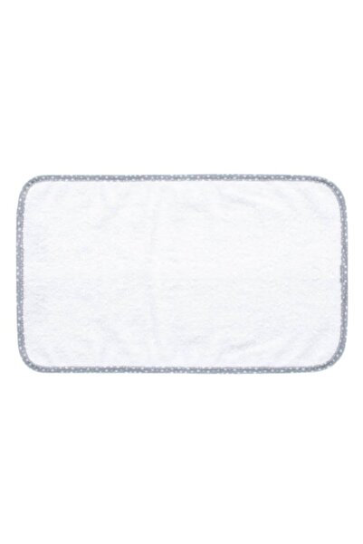 MYONNA IT & E- COMMERCE Face Towel for Boys, Cotton, 30x50 cm, White with Grey Border