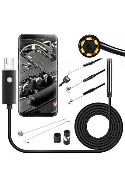zola Endoscopic inspection camera, 6 LED, Android/PC, USB micro USB, digital zoom, waterproof, 10 m