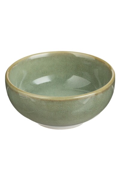 OEM Round Ceramic Bowl, 90 ml, Lime Green, Suitable for Sauces & Dips, Handmade