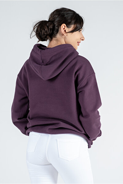 Kyron Kadın Pamuklu, Kapüşonlu Sweatshirt – Şık ve Sade Tasarım / Farklı Renk Seçenekleri