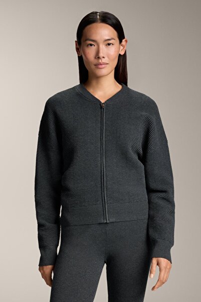 Oysho Fermuarlı, yapılı örgü ceket