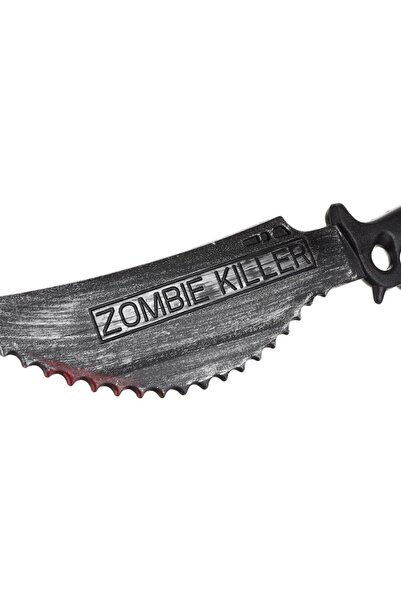 OEM Plastic Halloween Knife, Zombie Killer, Black, 51 cm, Bloody