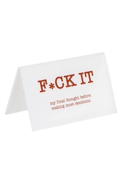 ANTBRO Υποστήριξη γραφείου με μήνυμα 'Πάτα κατά τα κακά'