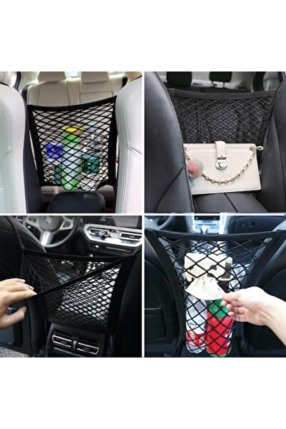 SHOPIENS Organizator Auto, Plasa Elastica, Negru, 24.5x29cm, MYONNA IT & E- C...