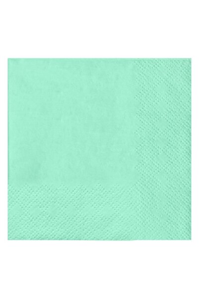 MYONNA IT & E- COMMERCE Artex Paper Napkins, 2-Ply, Set of 25, Pastel Green, 21x21 cm