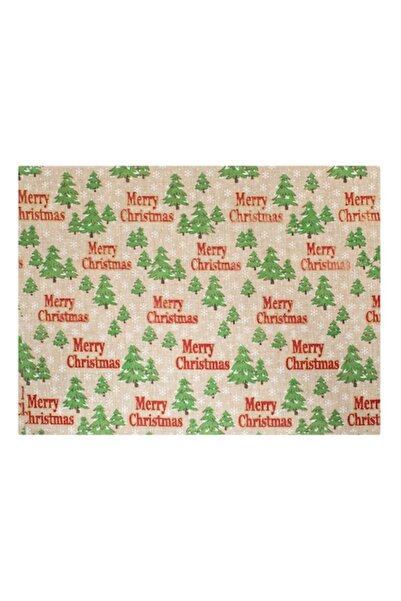 SHOPIENS Christmas Plate Holder, Fir Tree Pattern, "Merry Christmas", Beige, ...