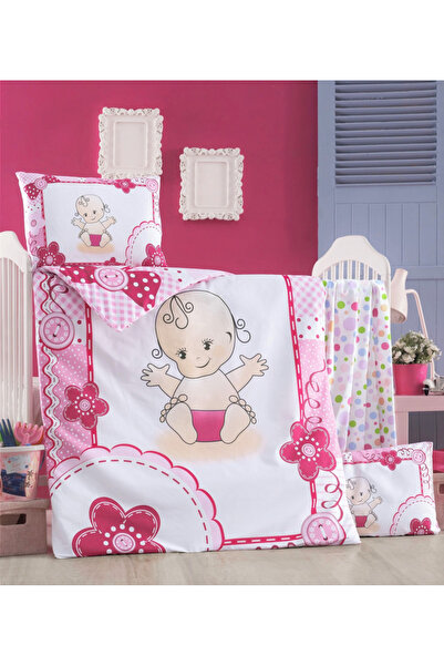 Victoria Home Set lenjerie 6 piese Bumbac Ranforce Baby 120x60 cm