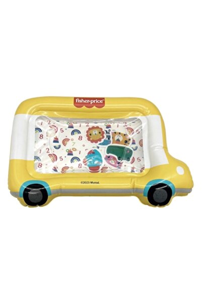FISHER PRICE Jucărie de baie, Covoraș de apă, Formă de autobuz, Figurine anim...