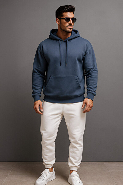 LaraLisa Капюшон з кишенями, 3 нитки, високої якості, унісекс, жіночий та чоловічий світшот