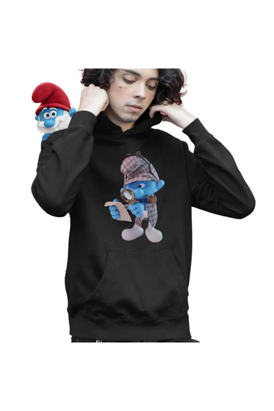 OEM Hanorac Copii Baieti Strumfii Detectiv Sherlock