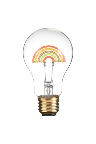 OEM Lampă LED, model curcubeu, USB tip C, 6x10cm, transparentă