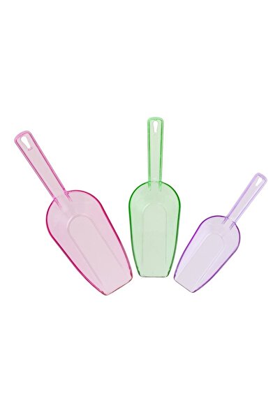 OEM Set of Measuring Scoops, 3 pieces, Plastic, Multicolor, Ergonomic Handles