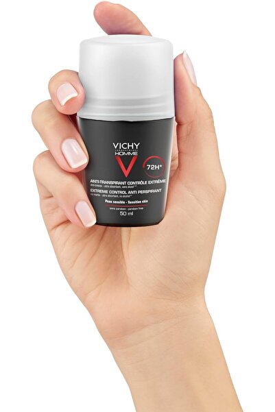 Vichy Homme Soothing Antiperspirant Deodorant Roll-On, 50 ml, Fresh (Men)
