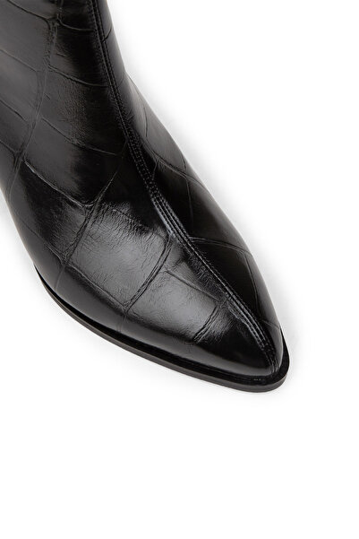 Deery Γυναικείες μαύρες μπότες με φερμουάρ