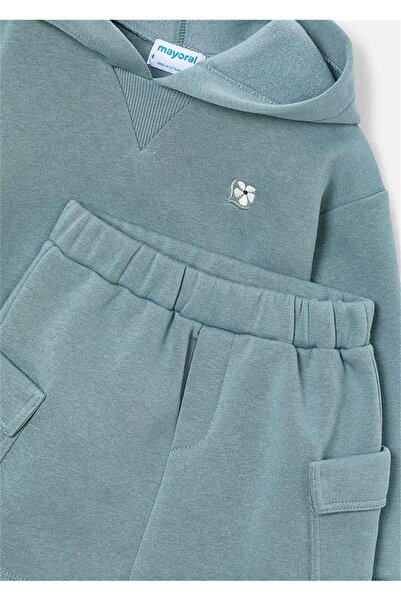MAYORAL Girl's Cargo Skirt Sweatshirt Set Mint 4935