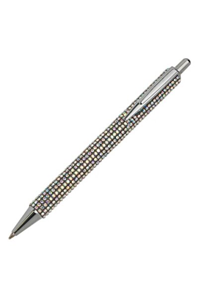 OEM Silver Holographic Pen with Rhinestones