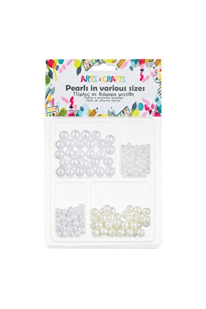 OEM Pearl Beads, Decorative Model, 4 Size Set, White