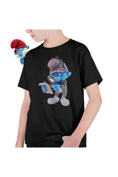 OEM Tricou Copii Baieti Strumfii Detectiv Sherlock