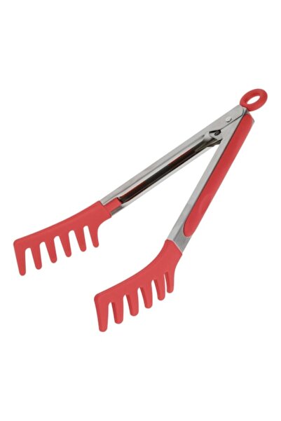 OEM Clește din silicon pentru paste, 26 cm, roșu-argintiu