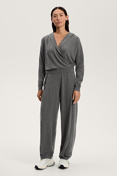 Oysho Cocoon kesim örgü pantolon