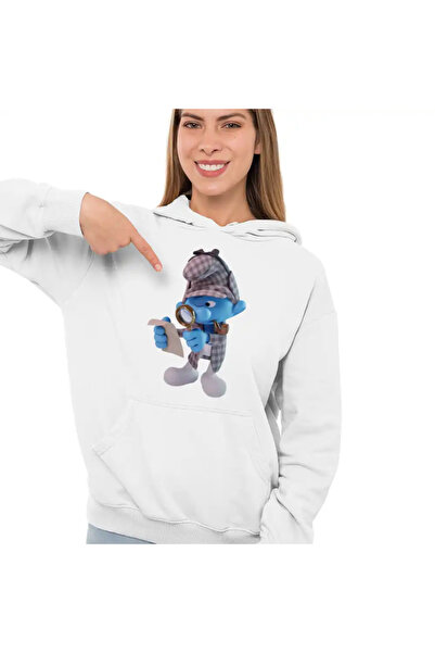 OEM Hanorac Femei Strumfii Detectiv Sherlock