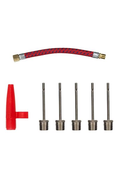 SHOPIENS Inflated Needle Set, 7 Pieces, Flexible Rubber Tube, Plastic Tip, Multicolor