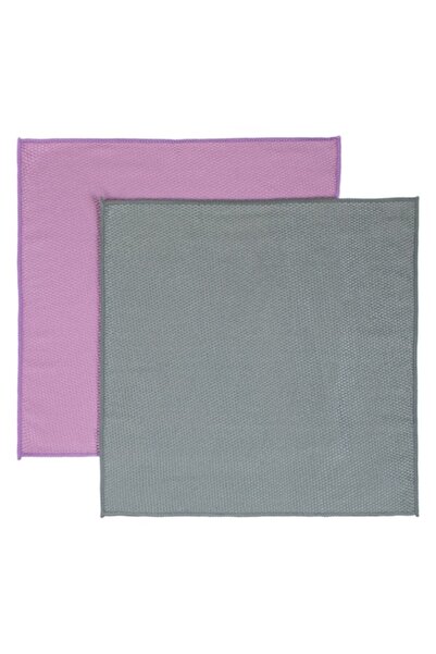 SHOPIENS Best Clean Microfiber Cloths, Set of 2 — Glass Cleaning, Multicolor